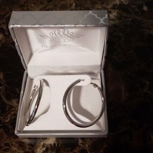 Silver Hoop Earrings